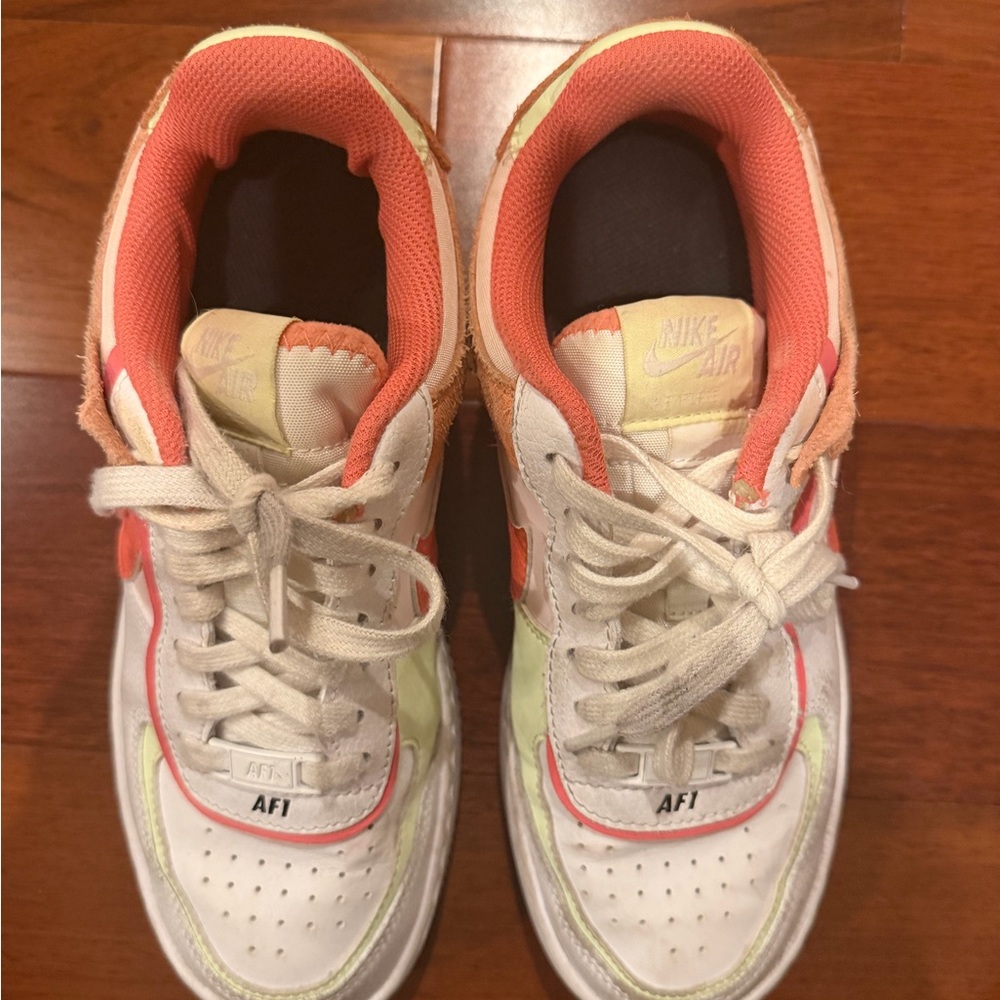 Nike Kids Sneakers - White and Orange